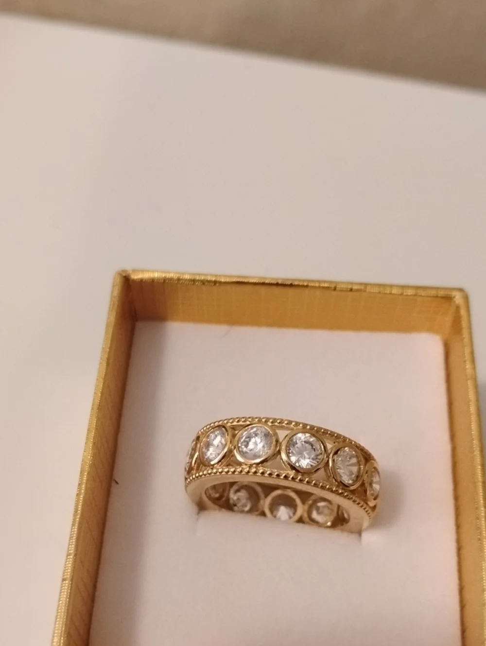 Diamonique Eternity Band Size 7.